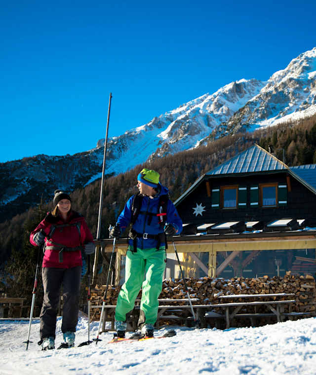 Die Edelweißhütte am Schneeberg