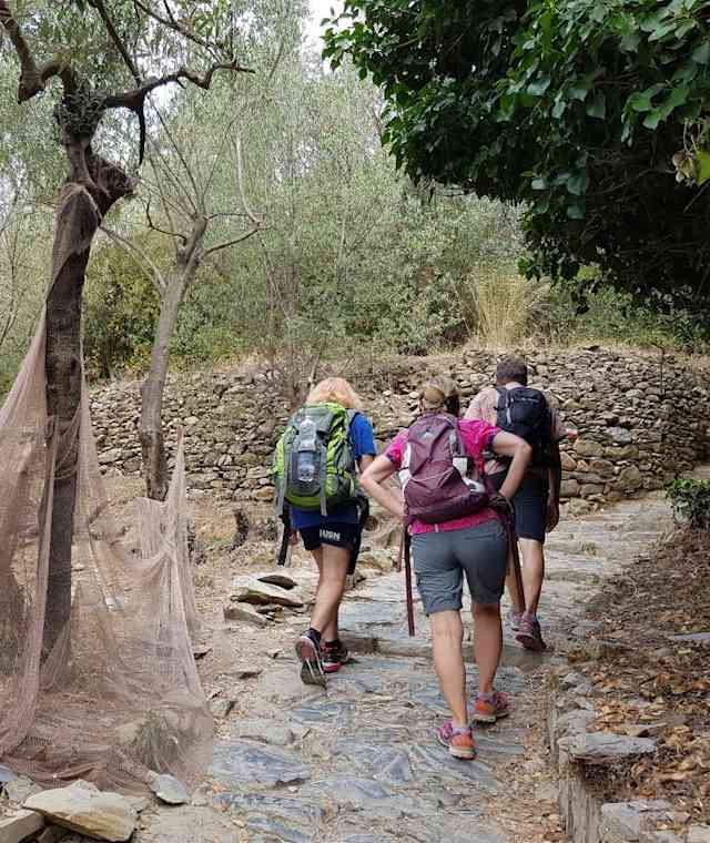 Wanderer im Nationalpark Cinque Terre