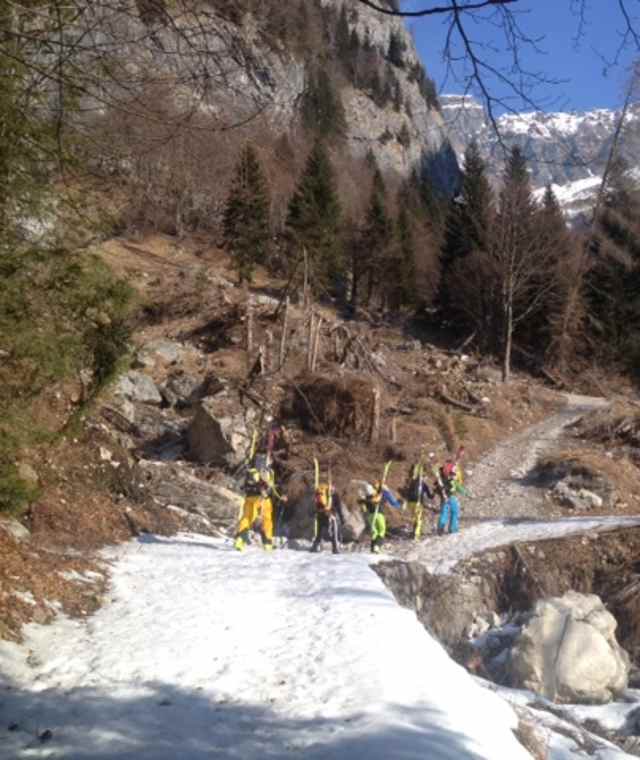 Selbst bei geringer Schneemenge ist die Tour meist begehbar