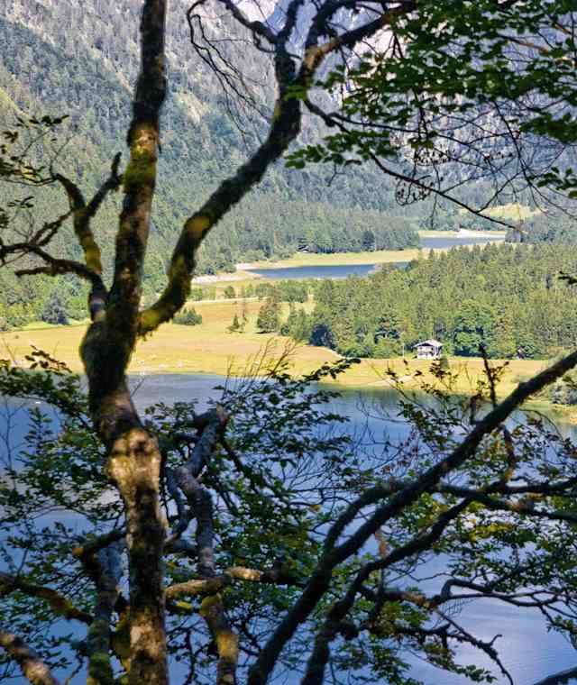 3-Seen-Gebiet von oben 