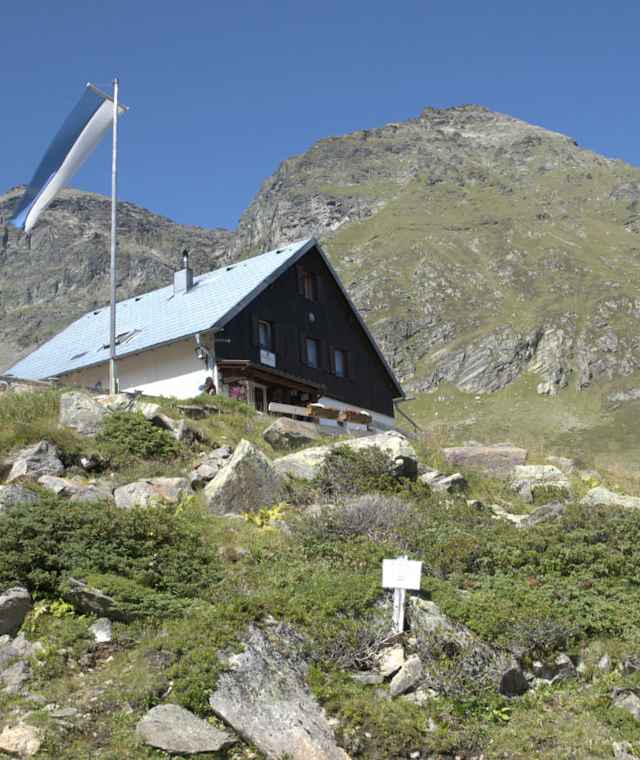 Die Frischmannhütte im Ötztal