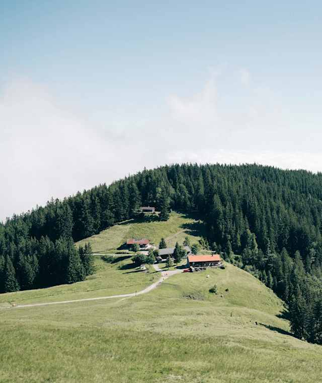Blick auf die Gindelalm