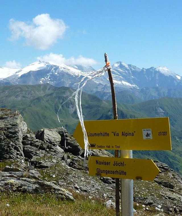Naviser Jöchl gen Olperer und Friesenbergscharte