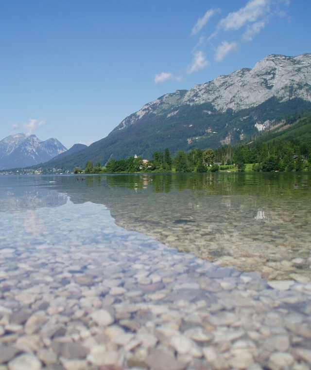 Grundlsee, Blick von Gößl über den See