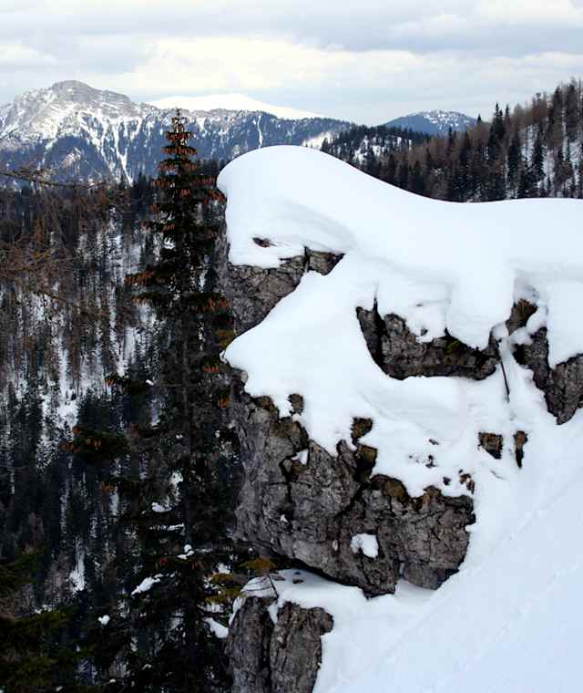 Blick vom Gsenger zu Gippel und Schneeberg