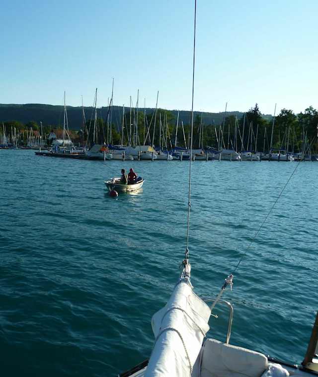Der Hafen in Attersee