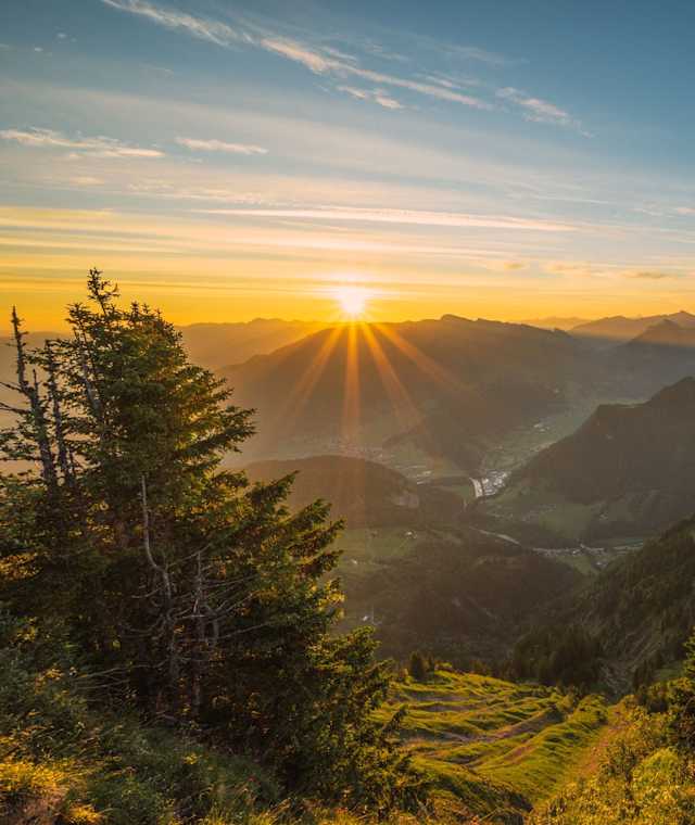 Hangspitze Blick ins Tal