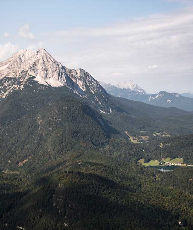 Blick auf die Wettersteinspitze