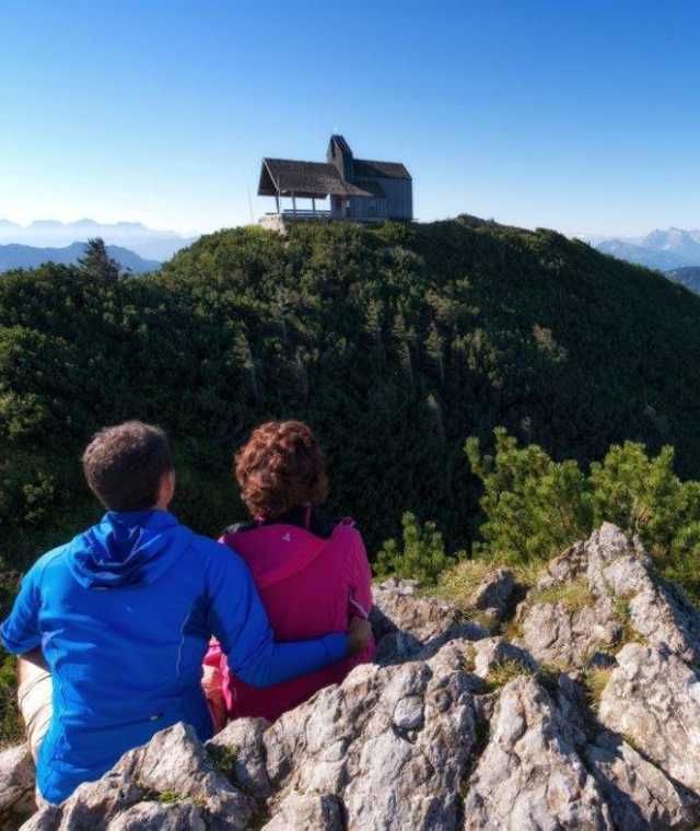 Blick auf Hochfellnkirche