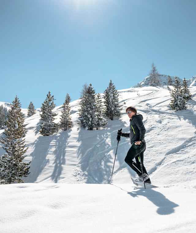 Am Schneeschuhtrail Acherkogelblick