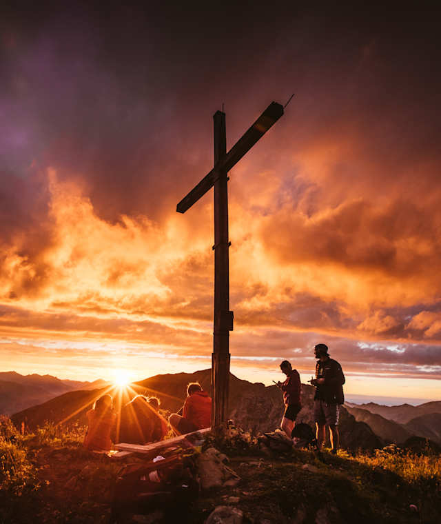 Sonnenuntergang auf der Höferspitze