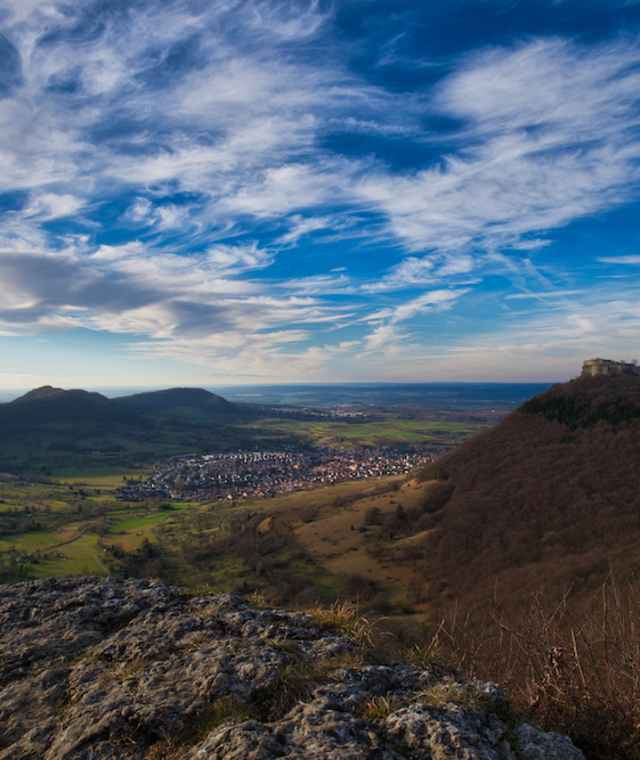 Blick zum Hohenneuffen