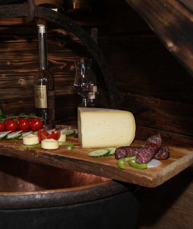 Jause auf der Huberalm