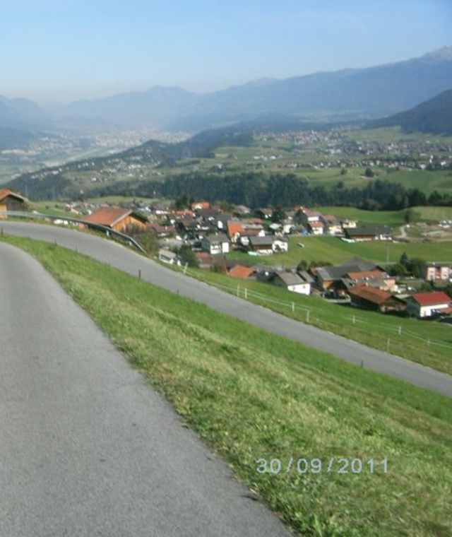 Von Oberperfuss auf der Panoramastraße nach Stiglreith