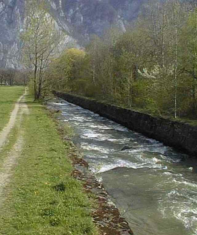 Von Kematen auf die Melachpromenade