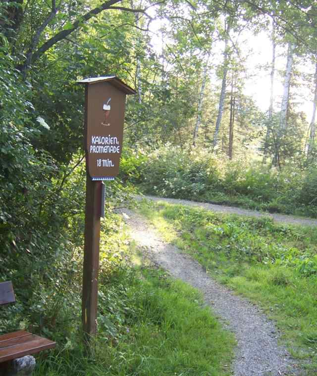 Inzeller Moor, Station 2 nach 18 Minuten die Kalorien von einem Ei abgewandert