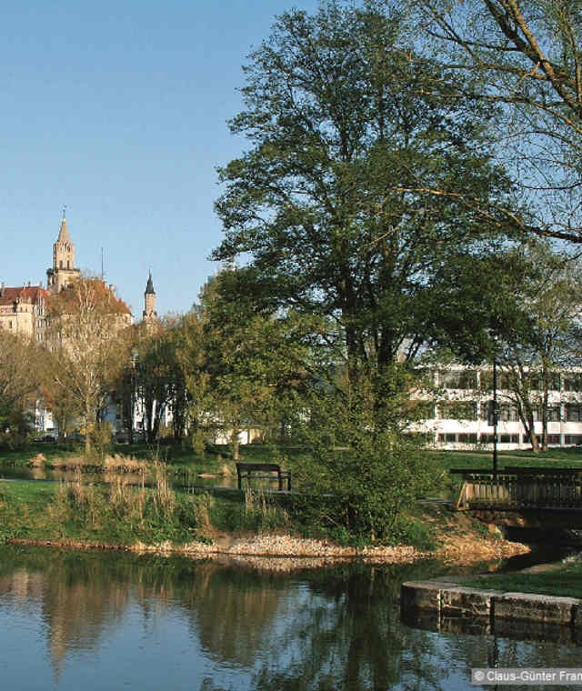 Am Ufer der Donau in Sigmaringen.