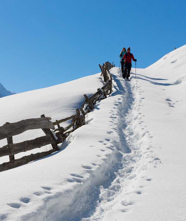Der Kälberberg oberhalb von Schlinig