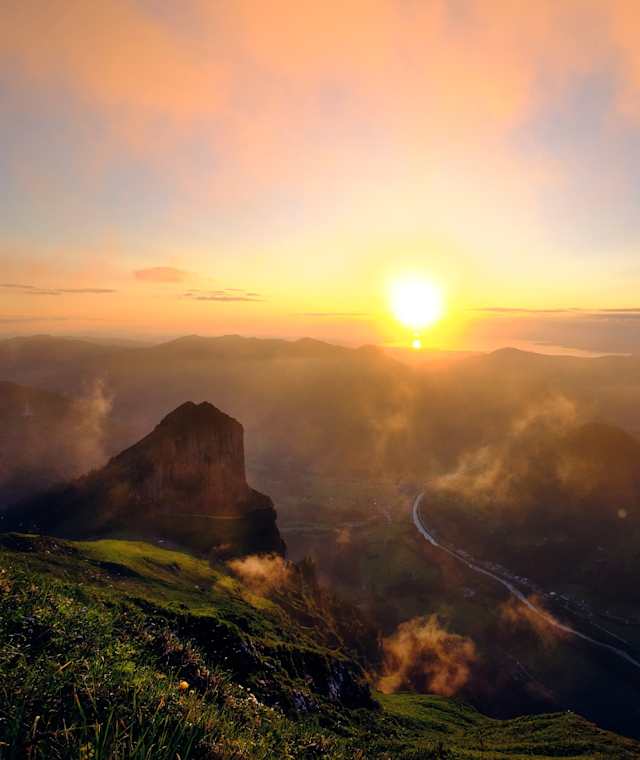 Sonnenuntergang Kanisfluh