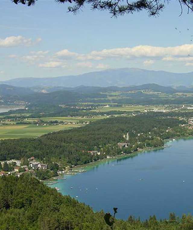 Aussicht vom Kitzelberg auf dn Klopeiner See