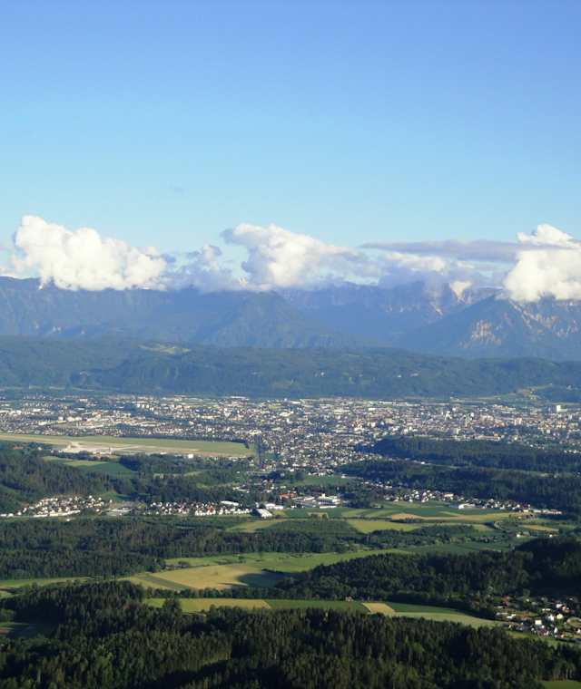Blick auf das Klagenfurter Becken