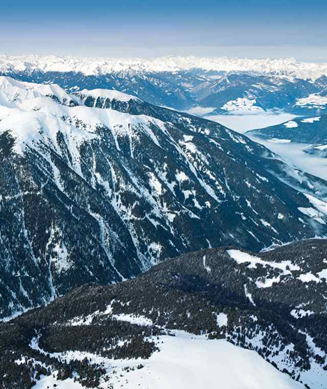 Blick auf die Südtiroler Dolomiten