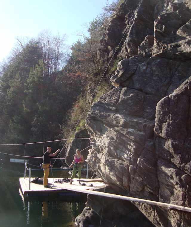 Klettern und Baden am Jungfernsprung am Millstättersee