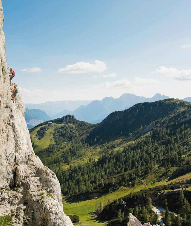 Am Däumling-Klettersteig am Kärntner Nassfeld