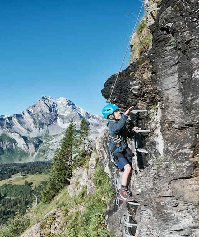 Einsteiger- und Kinderklettersteig Braunwald
