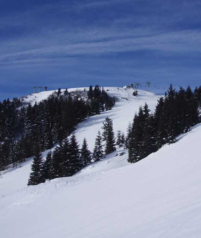 Klippitztörl - Blick zum Doppelsessellift
