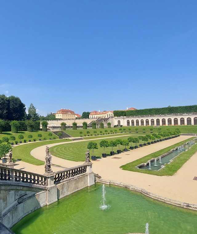 Barockgarten Großsedlitz - Blick zur Unteren Orangerie