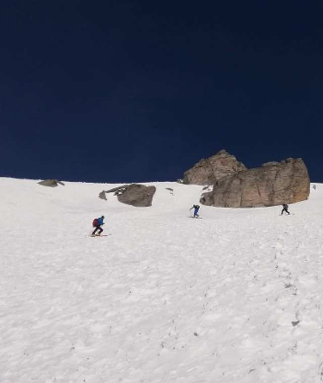 Skitour auf den Kraxentrager im Pfitscher Tal bei Sterzing.