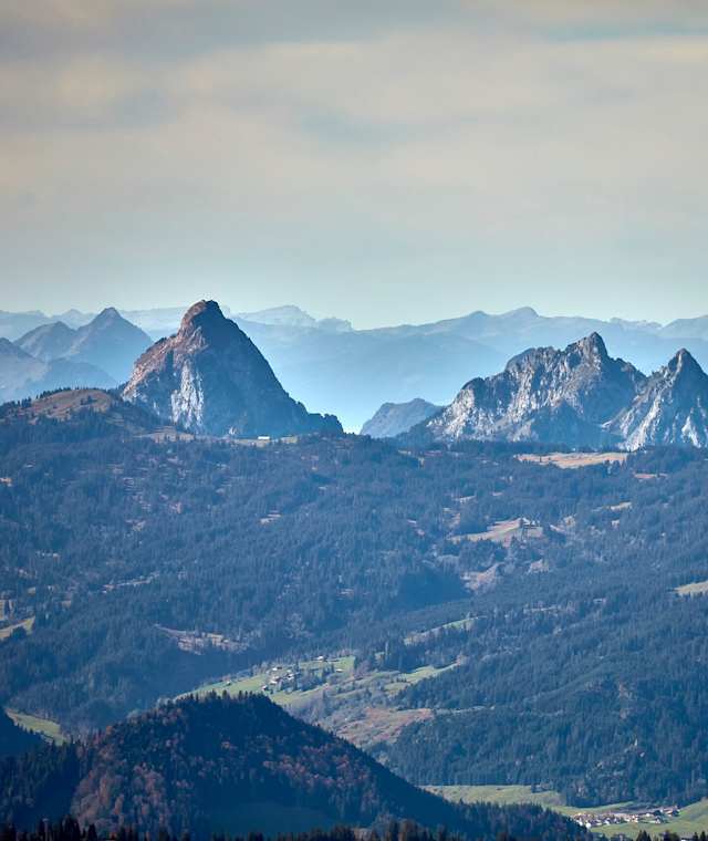 Aussicht vom Bockmattli mit Mythen