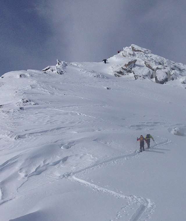 Die letzten Meter auf den Gipfel der Lackenspitze