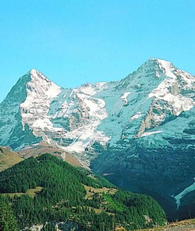 Blick übers Lauterbrunnental zu Wengernalp