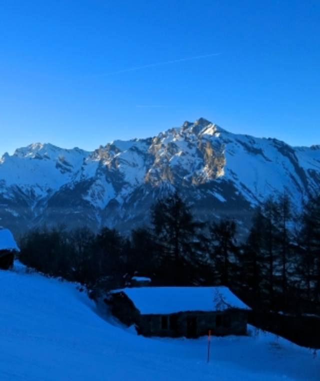 Winterlandschaft in Les Cretteaux
