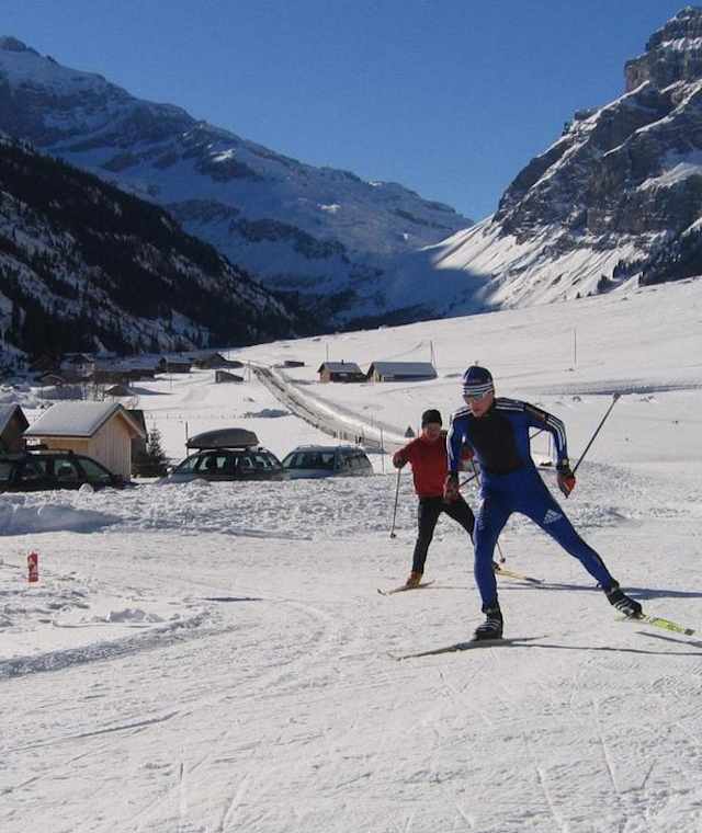 Langlauf auf der Gulispur im Urnerboden
