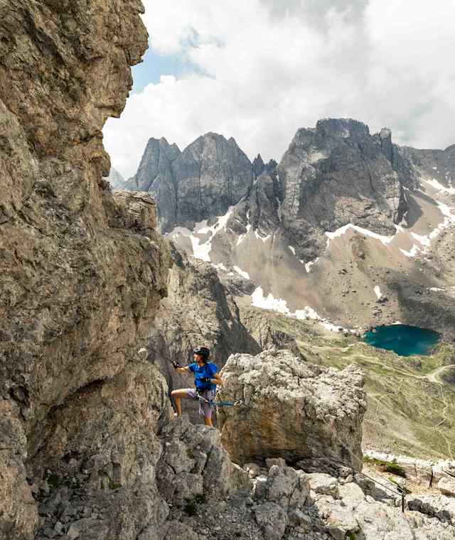 Was die Aussicht betrifft, ist man am Panorama-Klettersteig mittendrin statt nur dabei.
