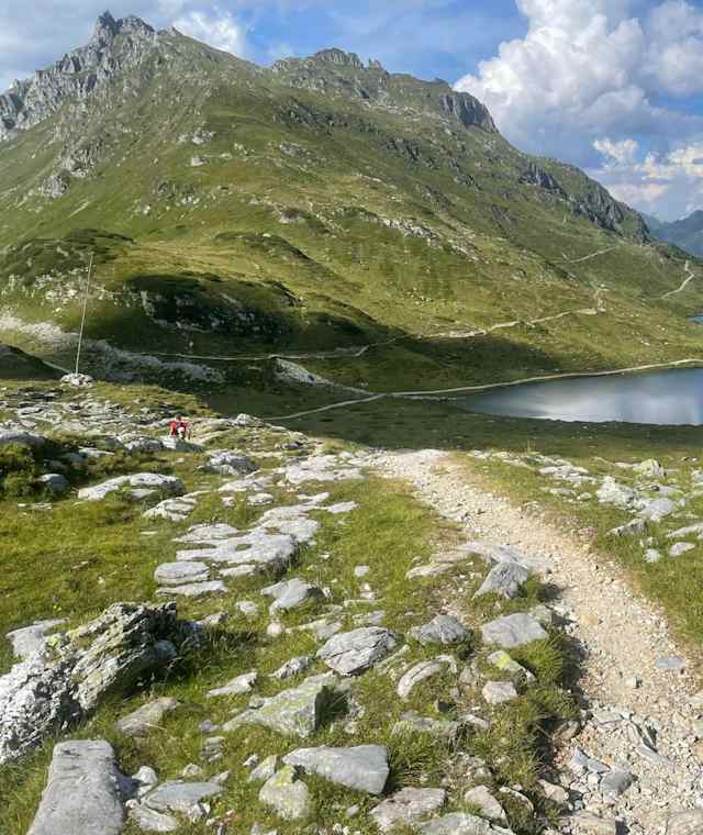Kurz vor dem Ziel auf Etappe 2 der Lungauer Tauern Krone - die Giglachseen.