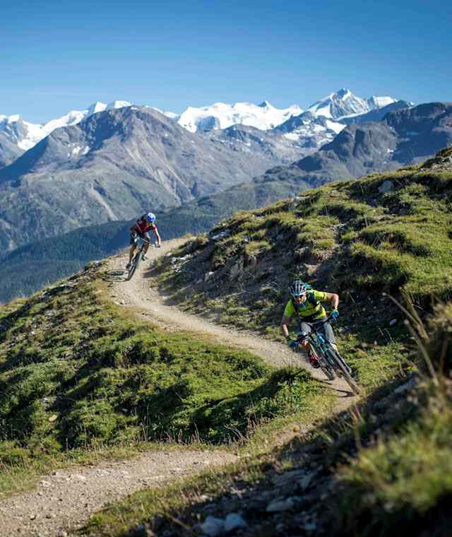 Trail zwischen Marguns und Alp Muntatsch