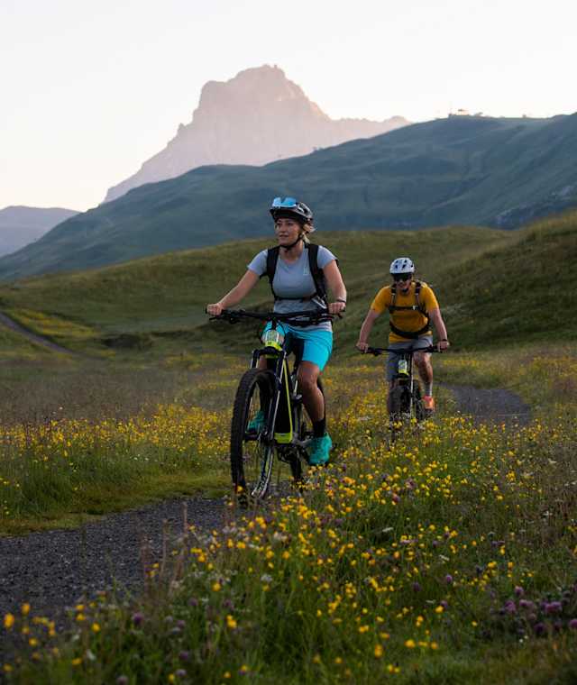 Mountainbike in Warth-Schröcken