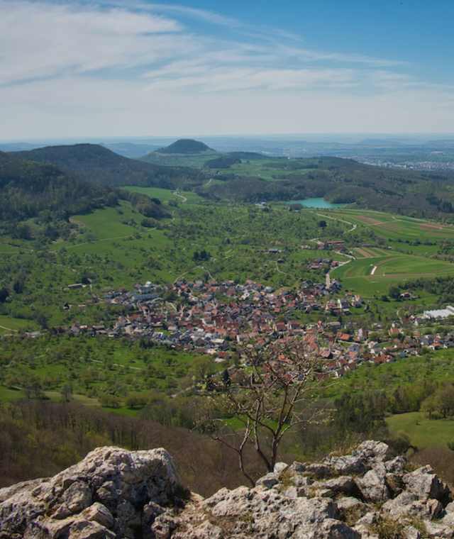Blick vom Olgafels auf Glems