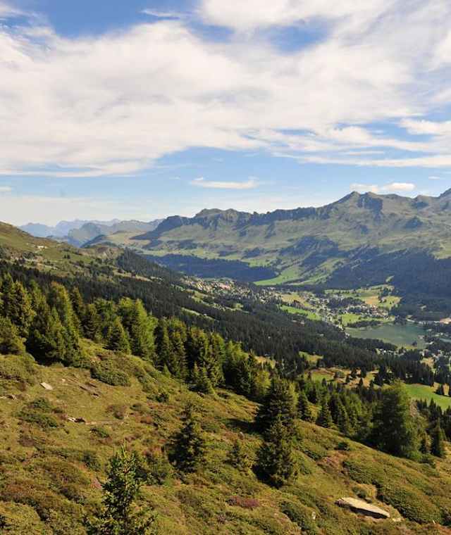 Panoramablick über die Ferienregion Lenzerheide