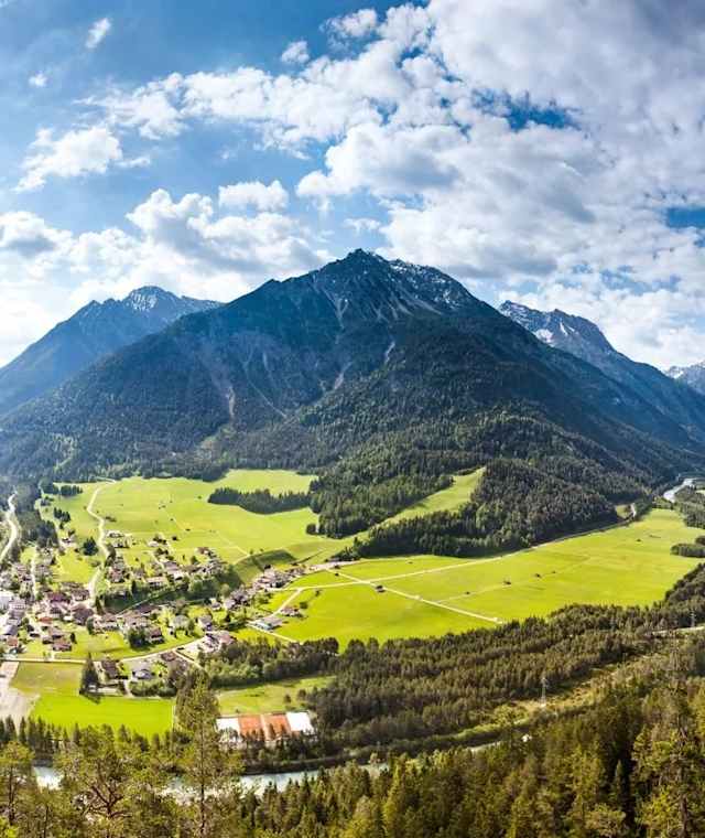 Panoramablick Baichlsteinrunde Vorderhornbach