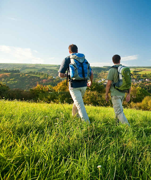 Kurz vor dem Ziel, der Blick auf Obermoschel