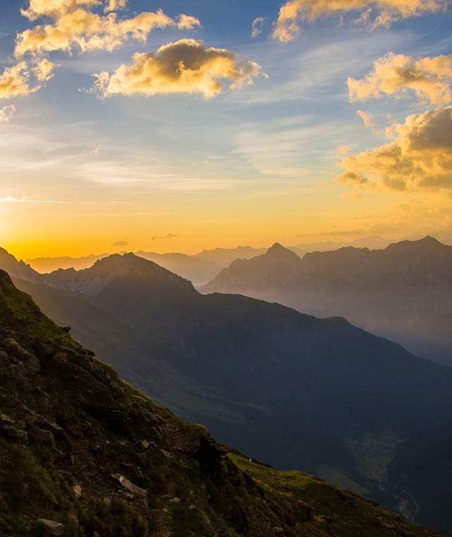 Übergang von der Potsdamer Hütte zur Franz-Senn-Hütte