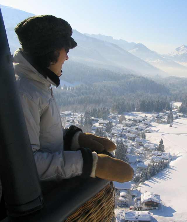 Blick auf die Loipe