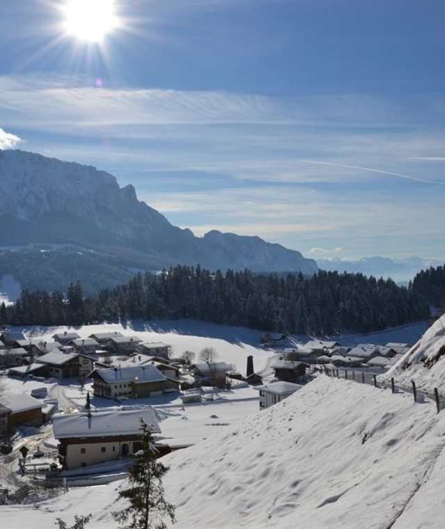 Ausgangspunkt der Tour ist Rettenschöss im Kaiserwinkl