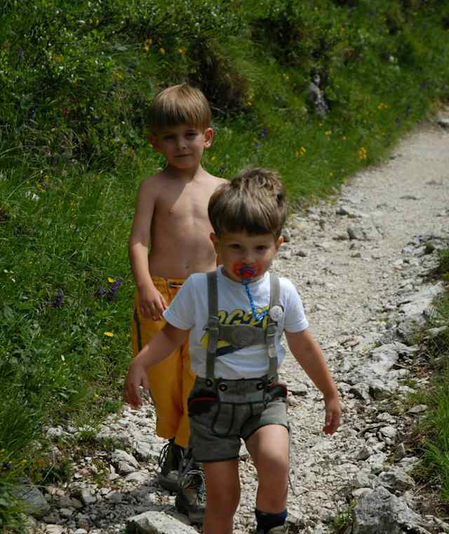 Aufstieg zur Fonda Savio Hütte