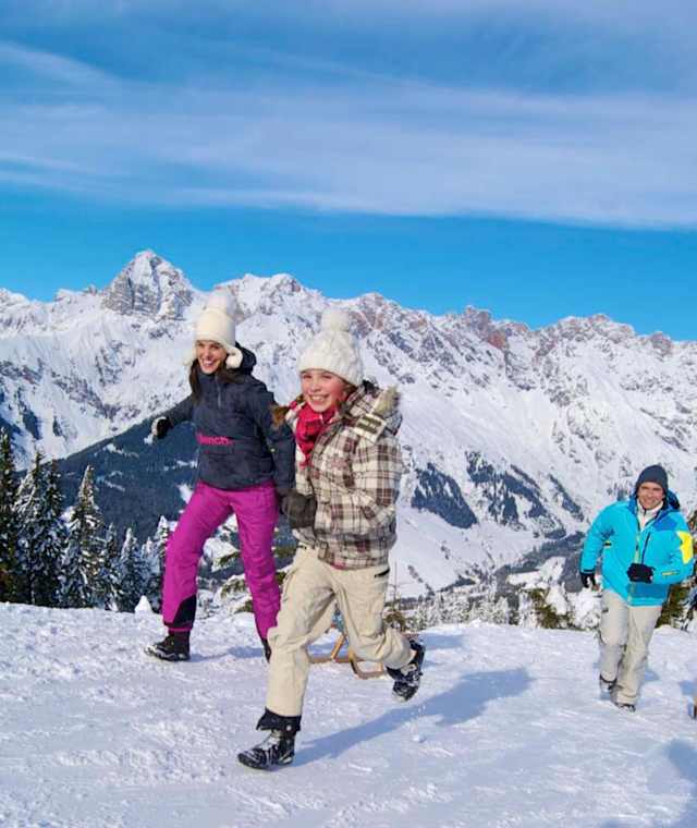 Rodeln am Hochkönig. Spaß auf Kufen in der frischen Luft. 